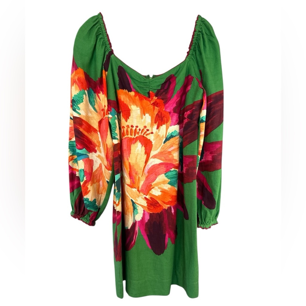 Farm Rio FARM Rio Tropicart Linen Mini Dress - Picture 7 of 12